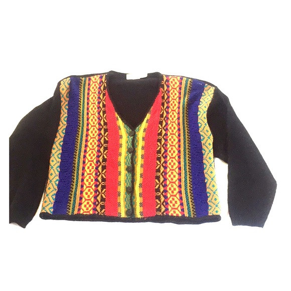 Vintage buttoned wool sweater - Picture 1 of 1